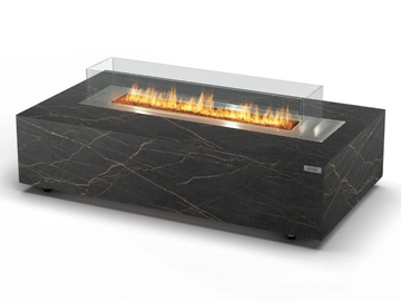 CABO TABLE - Freestanding bioethanol Glass and Stainless Steel fireplace by Planika - view 2