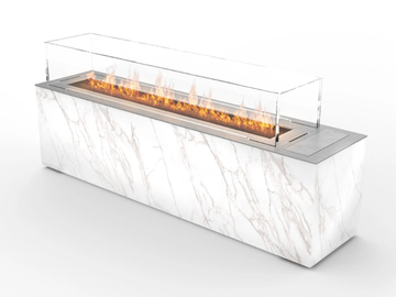 CABO - Bioethanol outdoor freestanding Dekton® fireplace by Planika - view 2