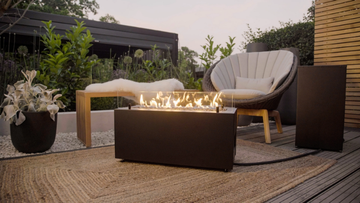 RIO - Gas outdoor powder coated steel fireplace by Planika - view 3