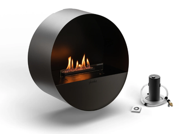 BUBBLE WALL - Wall-mounted bioethanol steel fireplace by Planika - view 2