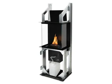 ROCK CORE - Built-in freestanding fireplace by Planika - view 2
