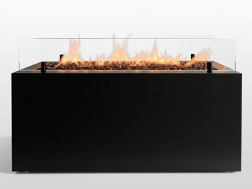 RIO - Gas outdoor powder coated steel fireplace by Planika - view 2