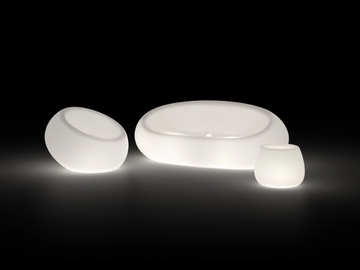 BOOM - Polyethylene garden armchair with light by Plust - view 3