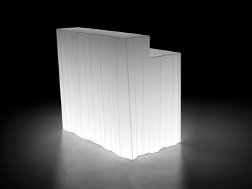 FROZEN DESK LIGHT - Illuminated bar counter by Plust - view 2