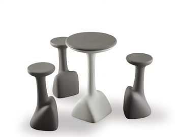 ARMILLARIA - Round polyethylene high table by Plust - view 2