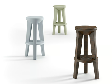 FROZEN - High polyethylene stool by Plust - view 2