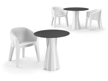 FROZEN - Polyethylene chair with armrests by Plust - view 3