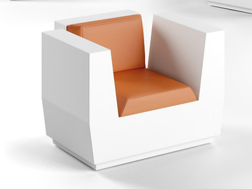 BIG CUT - Garden armchair with armrests by Plust - view 2