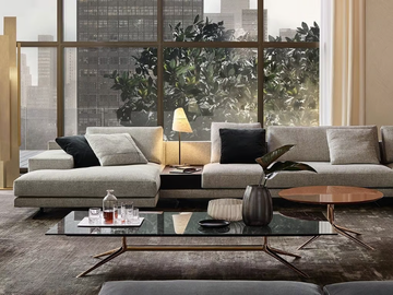 MONDRIAN - Low rectangular marble coffee table by Poliform - view 3