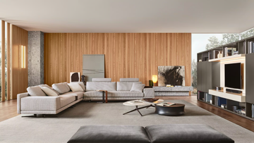 MONDRIAN - Oval low marble coffee table by Poliform - view 3