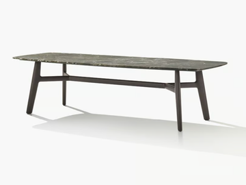 CURVE - Rectangular marble living room table by Poliform - view 2