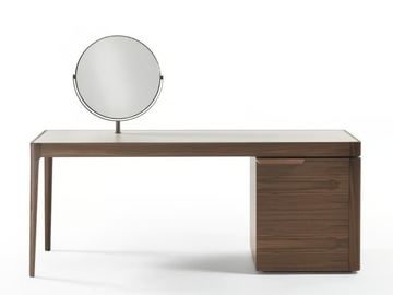 AFRODITE - Walnut secretary desk with drawers by Porada - view 2