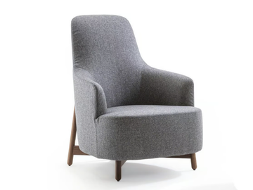 COPINE - Bergere fabric armchair with armrests by Porada - view 2