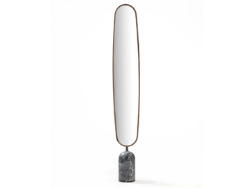 EKERO - Freestanding oval framed mirror by Porada - view 2