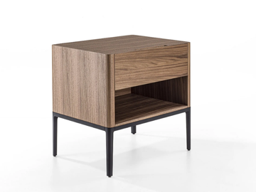 NARA - Wooden bedside table with drawers by Porada - view 2