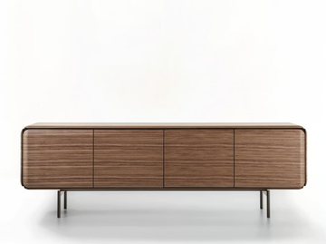 PEBBLE - Wooden sideboard with doors by Porada - view 2