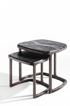 ANTIGONE - Ash coffee table and marble top by Porada - view 3