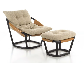AMARANTHA - Walnut armchair by Porada - view 2