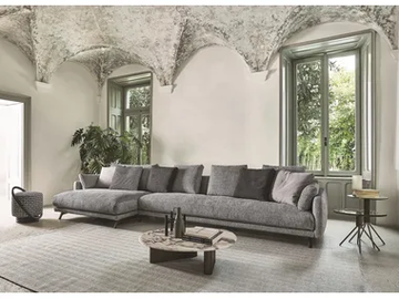 ÉTIENNE - Sectional fabric sofa by Porada - view 2