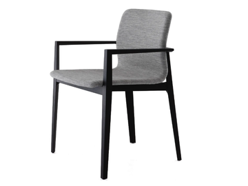 GARDA - Upholstered fabric chair with armrests by Porro - view 2