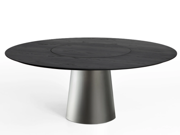 MATERIC - Round dining table with Lazy Susan by Porro - view 2