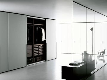 STORAGE SLIDING - Sectional wardrobe with sliding doors custom by Porro - view 2