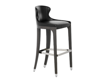 MIURA 776/AW - High leather stool with back by Potocco - view 2