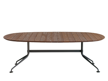 AGRA 688/ATG-O-OUT - Oval ash and metal garden table by Potocco - view 2