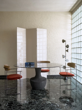 ANFORA 879/T - Round table with marble top and quartz base by Potocco - view 3