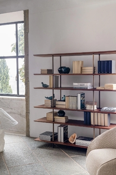 ARIAL 870/ML - Open freestanding wooden shelving unit by Potocco - view 3