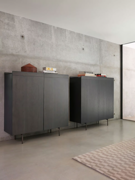 AVANT 884/MA - Ash highboard with doors by Potocco - view 3