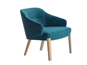 CONCHA 905/PL - Fabric armchair with armrests by Potocco - view 2