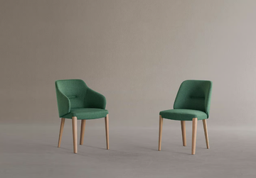 CONCHA 905/P - Upholstered fabric easy chair with armrests by Potocco - view 3