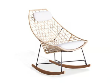 CUT 910/PLR- ROCKING - Rocking fabric garden armchair with headrest by Potocco - view 2