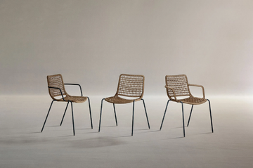 EGAO 037/PBR - Steel garden easy chair with armrests by Potocco - view 3