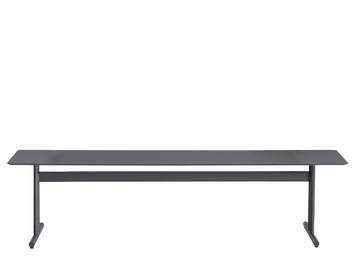 GRAPHIC 955/O-OUT - HPL and metal garden bench by Potocco - view 2