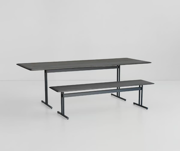 GRAPHIC 955/O - Ash and metal bench by Potocco - view 3