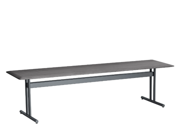 GRAPHIC 955/O - Ash and metal bench by Potocco - view 2