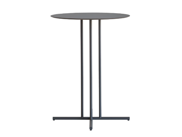 GRAPHIC 955/TAC-OUT - Round HPL and metal high table by Potocco - view 2