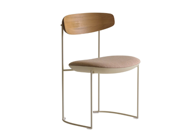 KEEL LIGHT 922/MB-OUT - Metal garden chair open back by Potocco - view 2