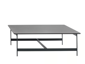 LITTLE T 878/TQ-100-OUT - Square low metal garden side table with porcelain stoneware top by Potocco - view 2