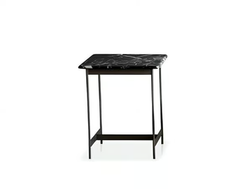 LITTLE T 878/TQ-50 - Square metal coffee table with marble top by Potocco - view 2