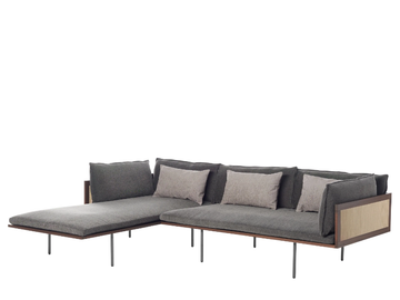 LOOM 880/DRL-OUT / 880/DRM-OUT - Sectional fabric garden sofa with chaise longue by Potocco - view 2
