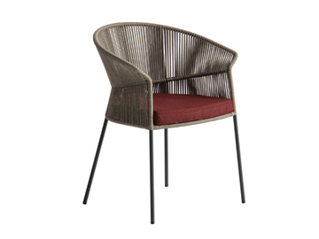 OLA 923/P - Rope garden easy chair with armrests by Potocco - view 2