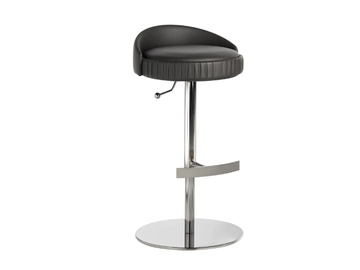 PLISSÉ 929/A-GAS - Swivel leather stool with gas lift by Potocco - view 2