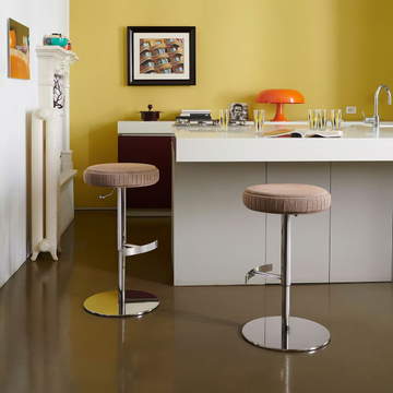 PLISSÉ 929/S-GAS - Swivel fabric stool with gas lift by Potocco - view 3