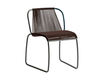 TIBES 945 - Stackable nautical rope garden chair by Potocco - view 2