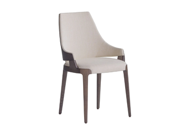 VELIS WOOD 942/7W - Upholstered fabric chair with armrests by Potocco - view 2