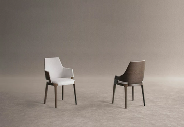 VELIS WOOD 942/7W - Upholstered fabric chair with armrests by Potocco - view 3