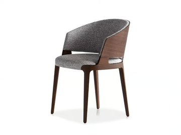 VELIS WOOD 942/PAW - Ash easy chair with fire retardant padding by Potocco - view 2